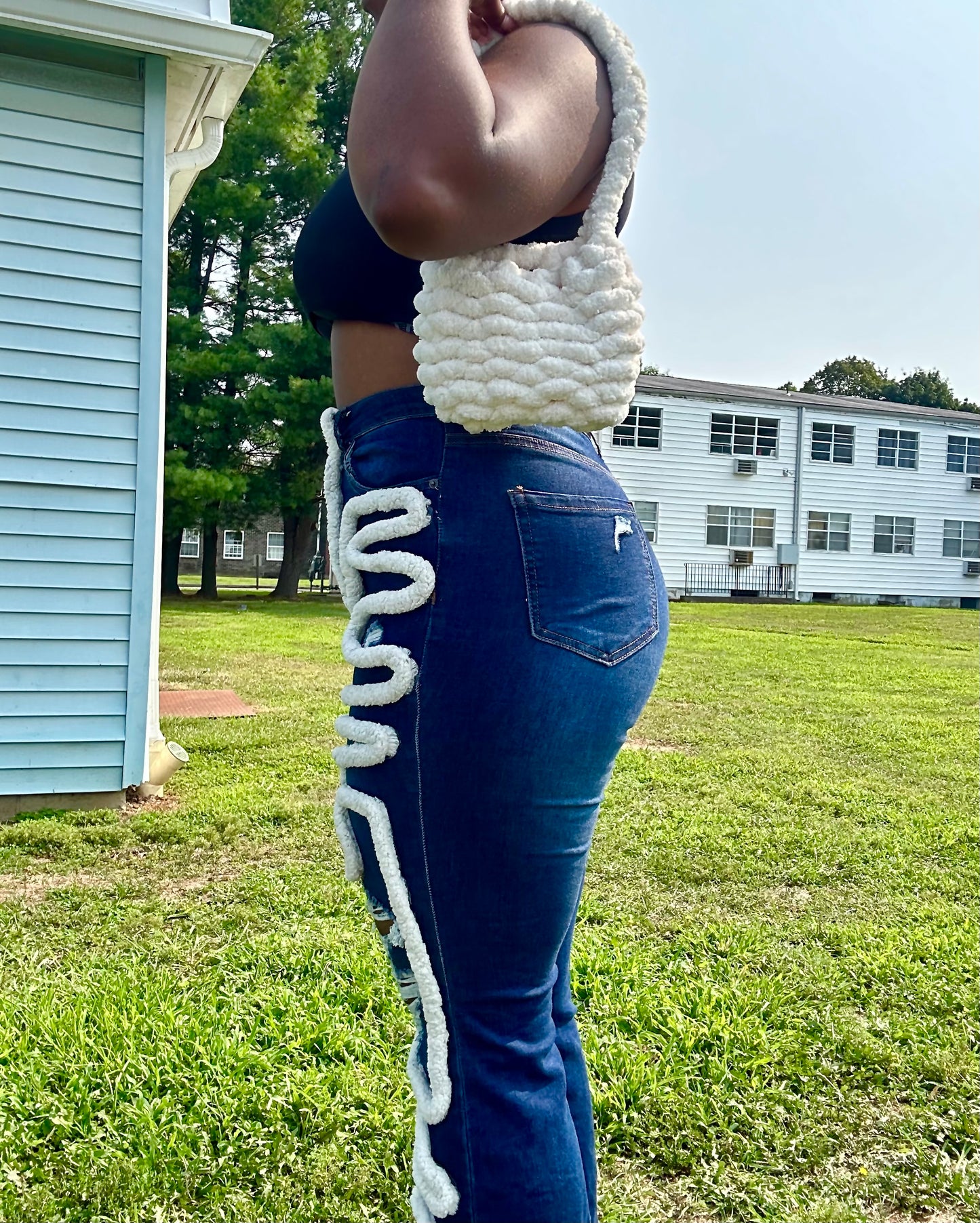 You Feelin’ Me (custom jeans)