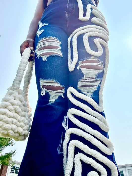 You Feelin’ Me (custom jeans)